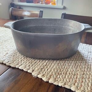 Vintage WagnerWare Sidney -0- Magnalite 8 qt Oval Roaster 4265-M no lid